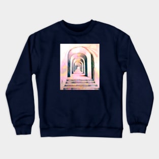 Ancient Arches in Pink Crewneck Sweatshirt